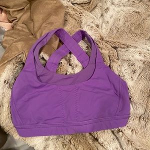 Lululemon light purple crossover sports bra